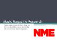 Music Magazine Research PowerPoint PPT Presentation