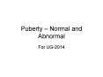 Puberty  PowerPoint PPT Presentation