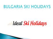 Bulgaria ski holidays
