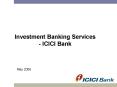 Investment Banking Services PowerPoint PPT Presentation