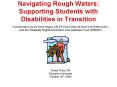 Navigating Rough Waters: Supporting Students with Disabilities in Transition PowerPoint PPT Presentation