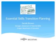 Essential Skills Transition Planning