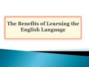 The Benefits of Learning the English Language