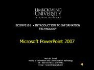 Transition to Management