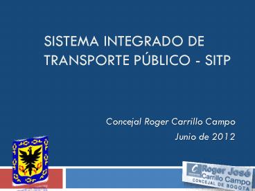 SISTEMA INTEGRADO DE TRANSPORTE p