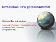 Introduction: HPC goes mainstream PowerPoint PPT Presentation
