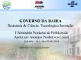 GOVERNO DA BAHIA Secretaria de Ci PowerPoint PPT Presentation