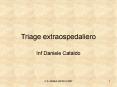 Triage extraospedaliero PowerPoint PPT Presentation