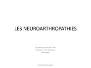 LES NEUROARTHROPATHIES