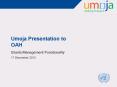 Umoja Presentation to OAH PowerPoint PPT Presentation