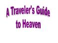 A Traveler's Guide PowerPoint PPT Presentation
