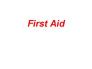 First Aid