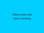 Ethical issues and