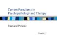 Current Paradigms in Psychopathology and Therapy PowerPoint PPT Presentation