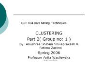 CSE 634 Data Mining Techniques