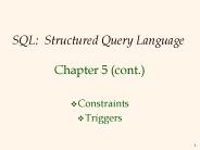 SQL: Structured Query Language