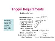 Trigger Requirements