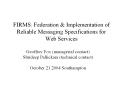 FIRMS: Federation PowerPoint PPT Presentation