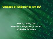 Unidade 8: Seguran