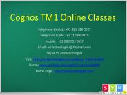 Cognos TM1 Online Classes