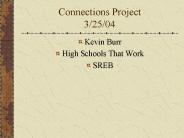 Connections Project 3/25/04