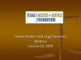 Crime Victim Civil Legal Services PowerPoint PPT Presentation