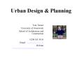 Urban Design PowerPoint PPT Presentation