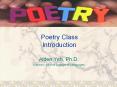 Poetry Class Introduction PowerPoint PPT Presentation