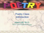 Poetry Class Introduction