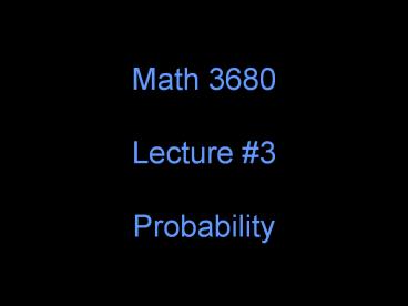 Math 3680