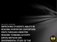 ANA SUGIATI, 2201407008 IMPROVING STUDENTS ABILITY IN READING HORTATORY EXPOSITION TEXTS THROUGH DIRECTED READING THINKING ACTIVITY (DRTA) METHOD (AN EXPERIMENTAL STUDY OF THE ELEVENTH GRADE STUDENTS OF SMA N I GUBUG IN THE ACADEMIC YEAR 2010/2011) PowerPoint PPT Presentation
