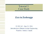 Tutorial 5: Case Study