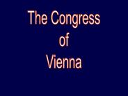 The Congress of Vienna
