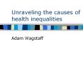 Unraveling the causes of health inequalities PowerPoint PPT Presentation
