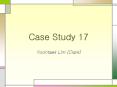 Case Study 17 PowerPoint PPT Presentation