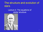 The structure and evolution of stars
