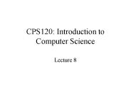 CPS120: Introduction to Computer Science