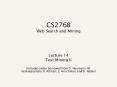 CS276B Web Search and Mining PowerPoint PPT Presentation