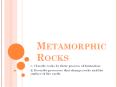Metamorphic Rocks PowerPoint PPT Presentation