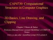 CAP4730: Computational Structures in Computer Graphics