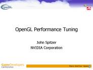 OpenGL Performance Tuning