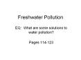 Freshwater Pollution PowerPoint PPT Presentation