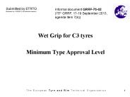 Wet Grip for C3 tyres