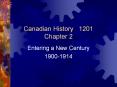 Canadian History  1201 Chapter 2 PowerPoint PPT Presentation