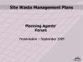 Site Waste Management Plans PowerPoint PPT Presentation