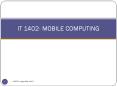 IT 1402- MOBILE COMPUTING PowerPoint PPT Presentation