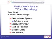 Electron Beam Systems ETC and Methodology