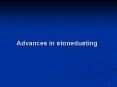 Advances in stonedusting PowerPoint PPT Presentation