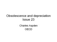 Obsolescence and depreciation Issue 23