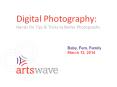 Digital Photography: PowerPoint PPT Presentation